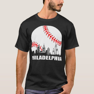 0 Philly Downtown Philadelphia Shirt Baseball Skyl