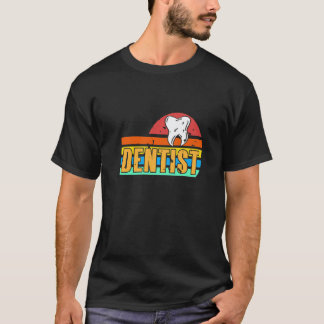 0 Retro Vintage Dentist Awesome Dentist  Present T-Shirt