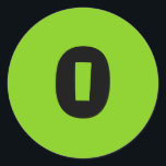 0 Small Round Green Number Stickers by Janz<br><div class="desc">Sticker Designs by Janz © 2008-2017 Jan Fitzgerald. All rights reserved. Graphic Design,  Artwork,  & Photography by Jan & Michael Fitzgerald.</div>