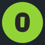 0 Small Round Green Number Stickers by Janz<br><div class="desc">Sticker Designs by Janz © 2008-2017 Jan Fitzgerald. All rights reserved. Graphic Design,  Artwork,  & Photography by Jan & Michael Fitzgerald.</div>
