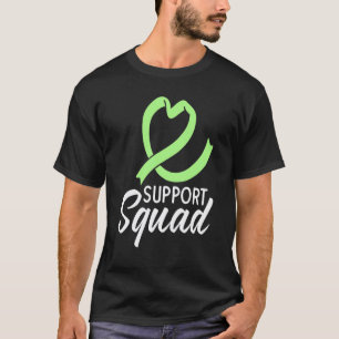 0 Support Squad Mental Health Awareness Green Ribb T-Shirt