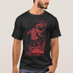 0 The Fool Tarot occult Lucifer 666 Goth Blackcraf T-Shirt