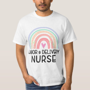 0g7e Rainbow Labor And Delivery Nurse Appreciation T-Shirt