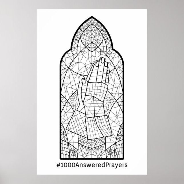 1000 Answered Prayers Tracker Poster (Front)