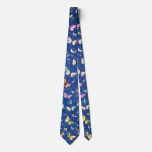 1000 Butterflies Blue Tie