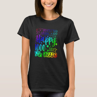 1000 days Smarter Fifth Grade Teacher 100th day of T-Shirt