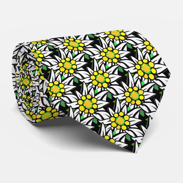 1000 Edelweiss on black Tie (Rolled)