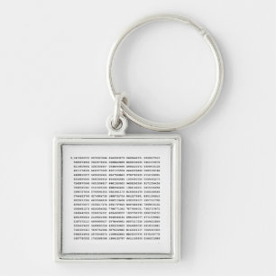 1000 First Digits Pi Number Mathematical symbol Key Ring