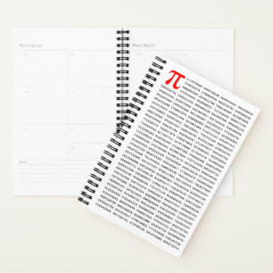 1000 First Digits Pi Number   Mathematical symbol Planner