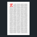 1000 First Digits Pi Number | Mathematical symbol Poster<br><div class="desc">1000 First Digits Pi Number | Mathematical symbol pattern</div>