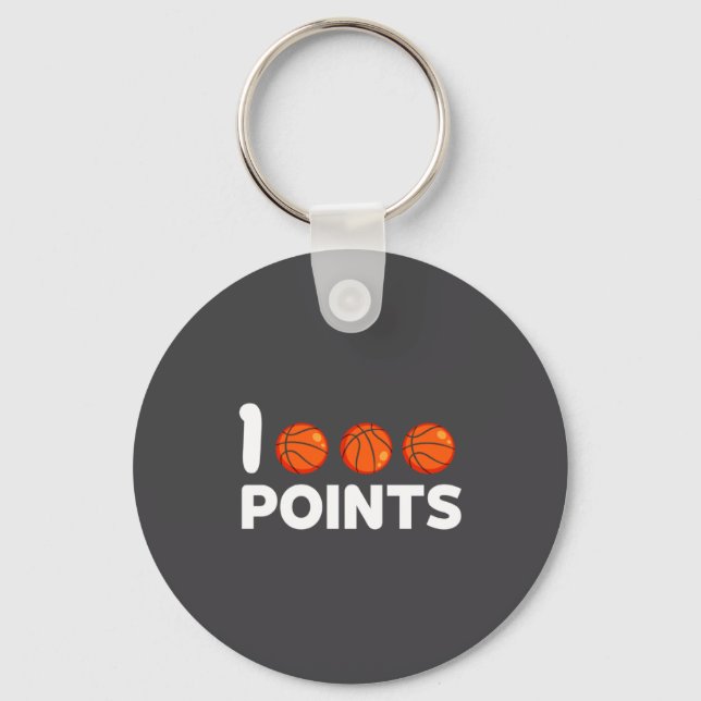 1000 Ints Basketball Scorer High School Basketba _ Key Ring (Front)