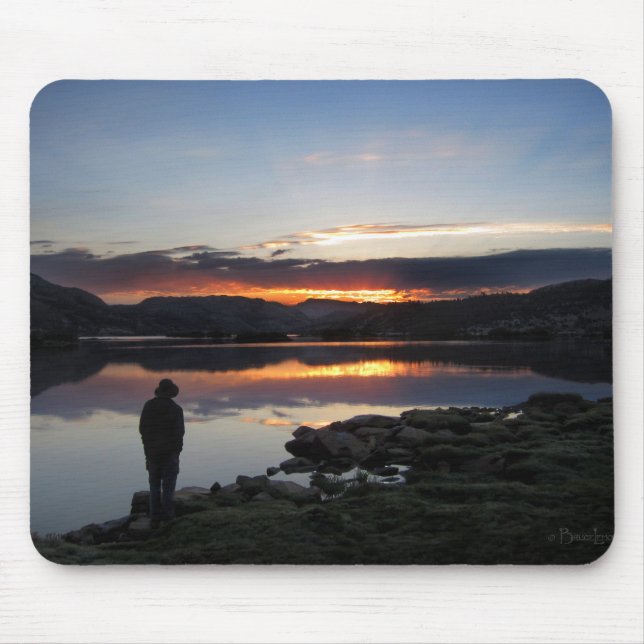 1000 Island Lake Sunrise - Ansel Adams Wilderness Mouse Mat (Front)