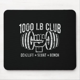 1000 Lbs Club Powerlifting Muscle Bodybuilding Gif Mouse Mat