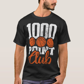 1000 Points Basketball Club Scorer Squad Basketbal T-Shirt