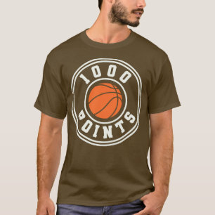 1000 Points Basketball Gift High School Basketball T-Shirt
