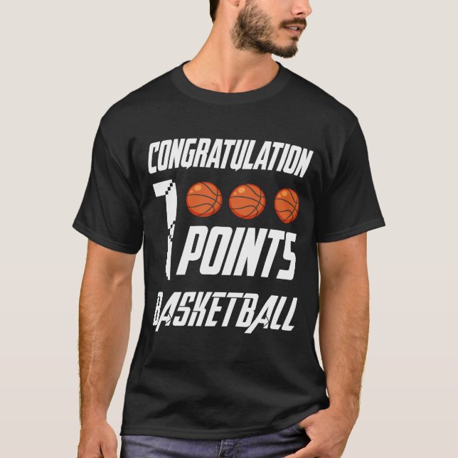 1000 Points Basketball Scorer High School Basketba T-Shirt (Front)