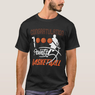 1000 Points Basketball Scorer High School Basketba T-Shirt