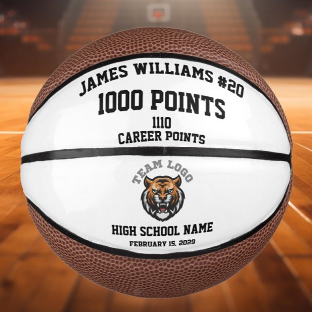 1000 Points Milestone Customised Commemorative Mini Basketball (Creator Uploaded)