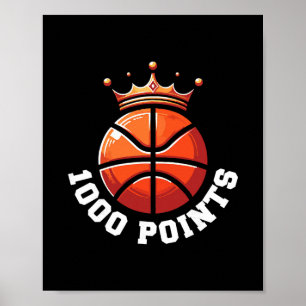1000 Points Sketll Scorer High School Sketll Playe Poster