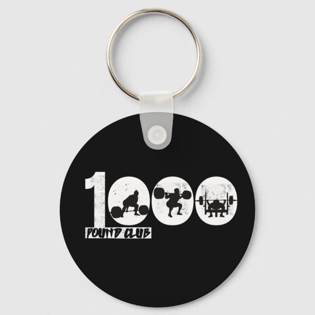 1000 Pound Club  Key Ring (Front)