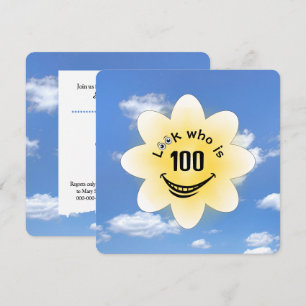 1000th Birthday Party Summer Sunshine Invitation