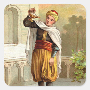 1001 Arabian Nights: Aladdin Square Sticker