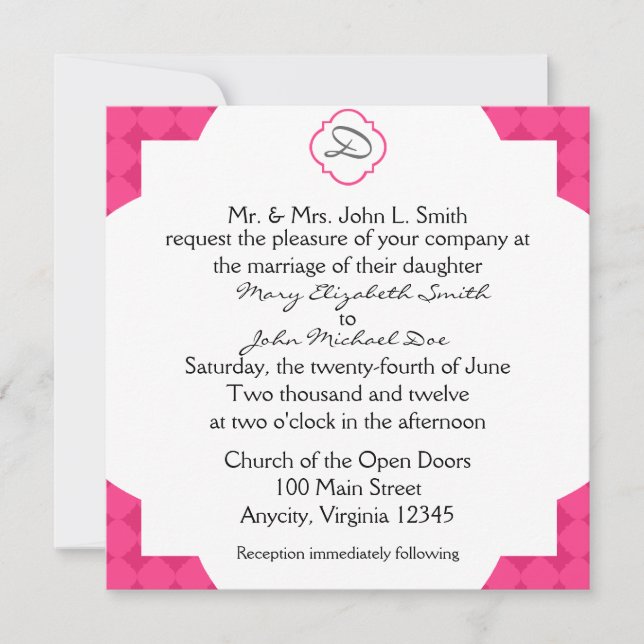 1001 Cosmopolitan Nights Invitation (Front)