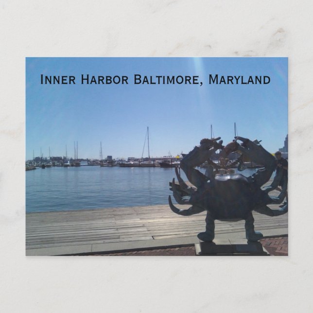 1002001151, Inner Harbour Baltimore, Maryland Postcard (Front)