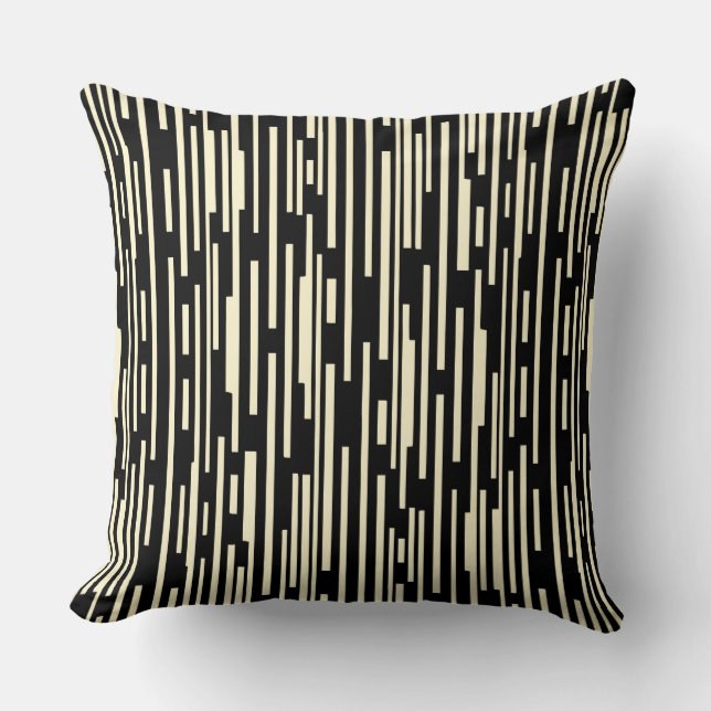 100216 - Black and Cream Cushion (Front)