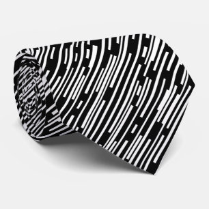 100216 - Black and White (Diagonal) Tie