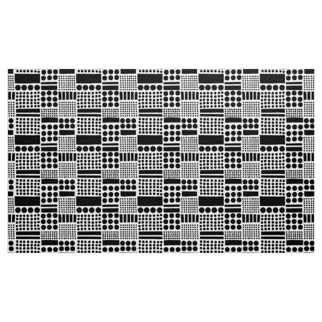 100416 - Black on White Fabric (Yard)