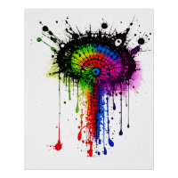 1005 Groovy Rainbow Inkblot