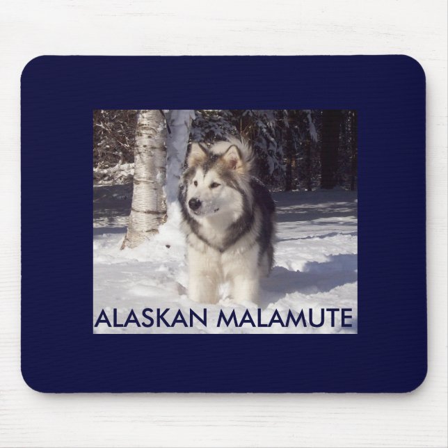 100_5815, ALASKAN MALAMUTE MOUSE MAT (Front)