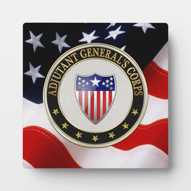[100] Adjutant General's Corps Branch Insignia [3D Plaque (Front)