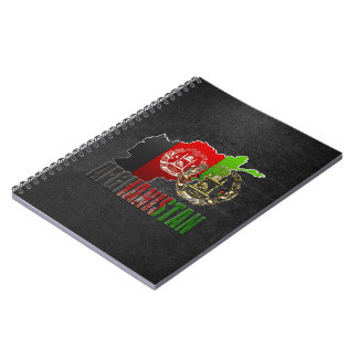 [100] Afghanistan: COA, Flag & Map Notebook