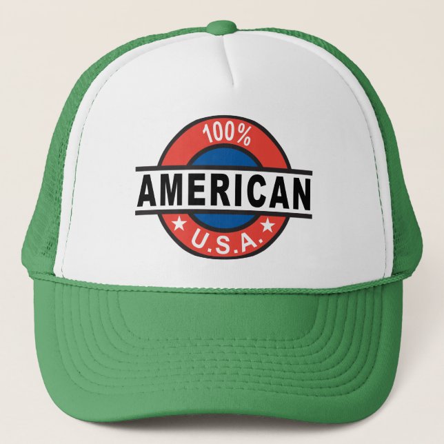 100% American Trucker Hat (Front)