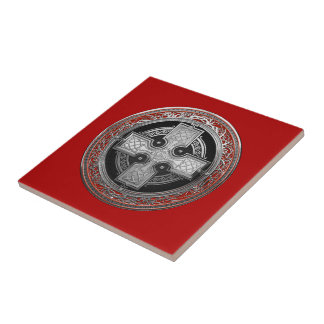 [100] Ancient Celtic Sacred Silver Knot Cross Tile