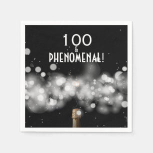 100 and Phenomenal Champagne Party Napkins