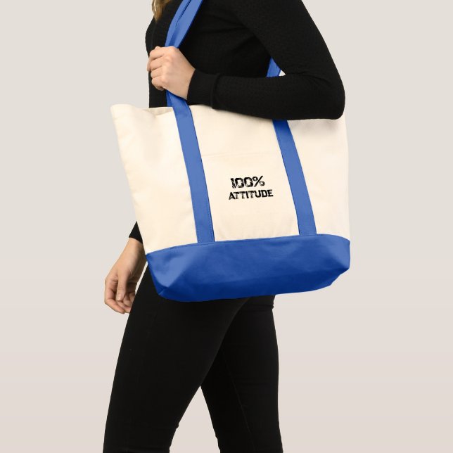 100% ATTITUDE – Customisable Office Gift for Confi Tote Bag (Front (Product))