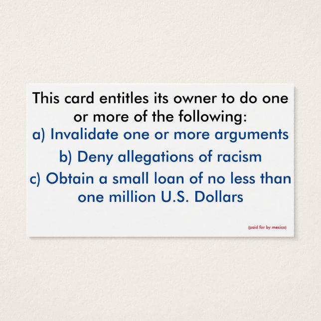100 Authentic Trump Cards (Back)