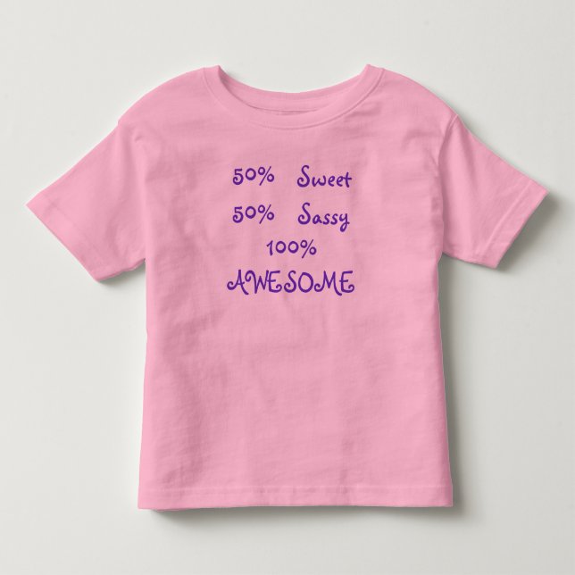 100% Awesome Toddler T-Shirt (Front)