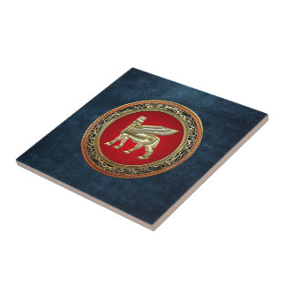 [100] Babylonian Winged Bull Lamassu [3D] Tile