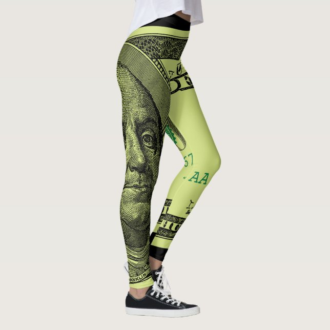 100 Bill Graphic Leggings (Right)