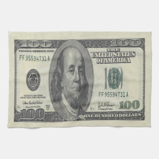 $100 Bill Kitchen Towel