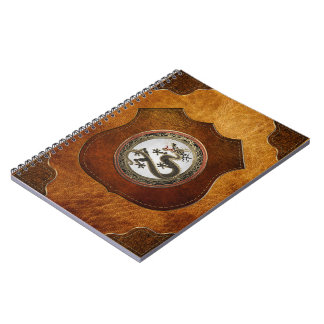 [100] Black and Gold Sacred Eastern Dragon Notebook