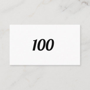 100 BUSINESS CARD