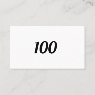 100 BUSINESS CARD