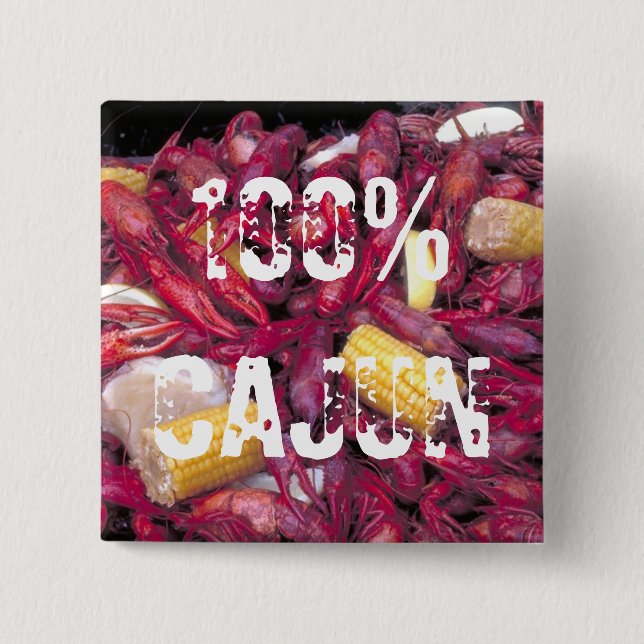 100% Cajun button crawfish photo (Front)