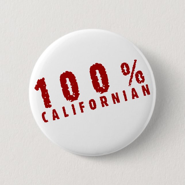 100 Californian 6 Cm Round Badge (Front)