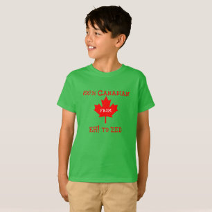 100% Canadian from Eh! to Zed - Kids T-Shirt